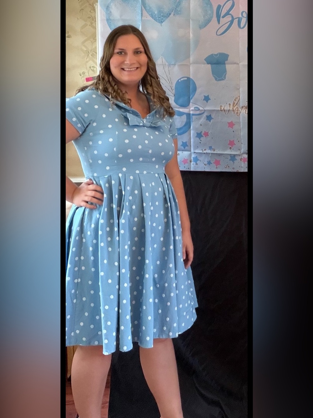 Womens Polka Dot Dress Size Large